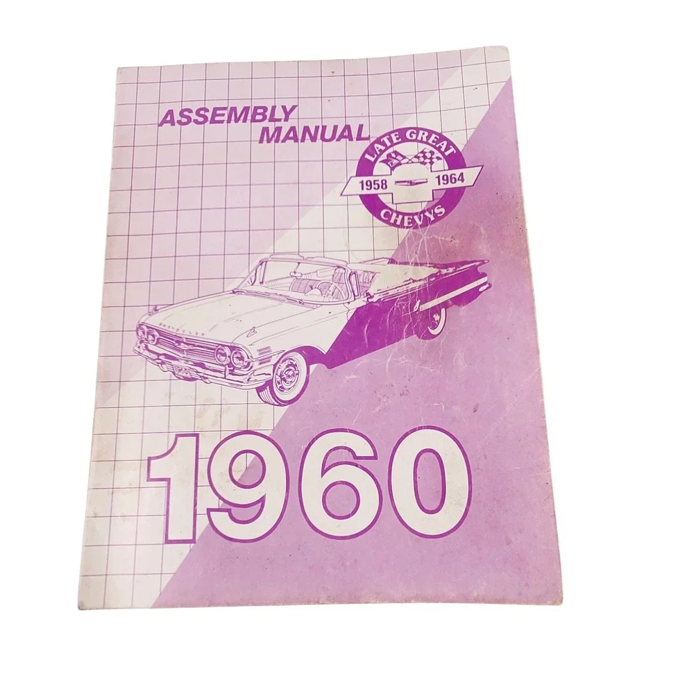 Late Great Chevys 1960 Assembly Manual Vintage Automotive Shop Garage Reprint